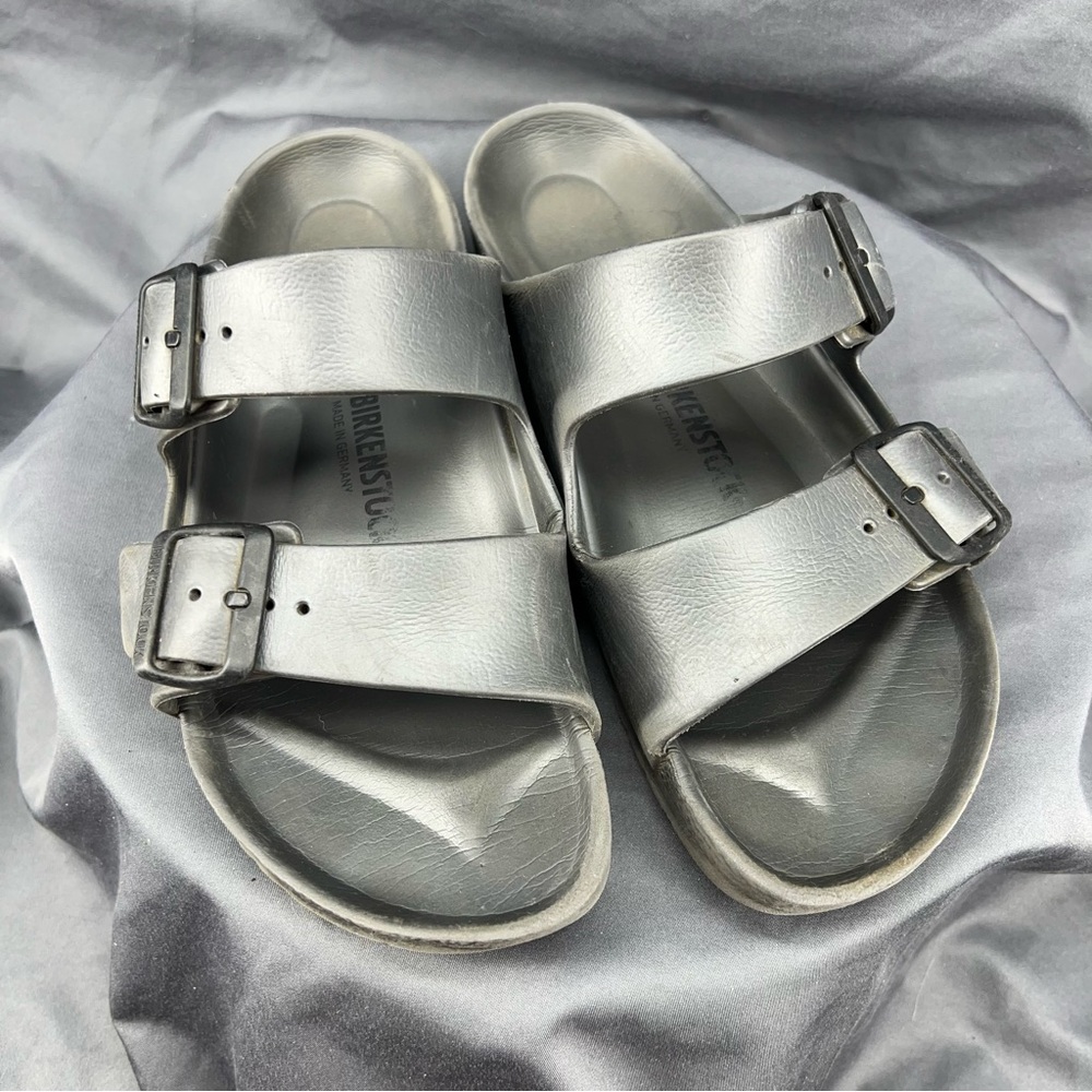 BIRKENSTOCK Double Buckle Women's Essentials Gray Foam Size 37 (6.5)